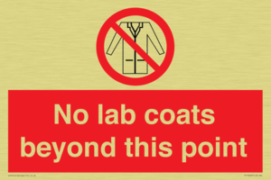 No lab coats beyond this point
